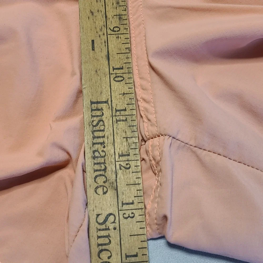 Columbia Cargo Shorts‎ Mens XL Orange Nylon Hiking Fishing Elastic Waist AL4572